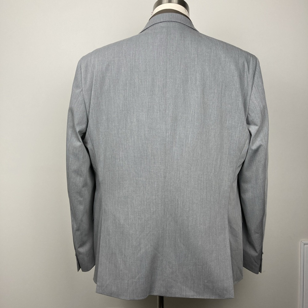Kenneth‎ Cole Mens Suit Jacket Blazer 44S Light Grey Solid Stretch F01042 - Picture 4 of 14
